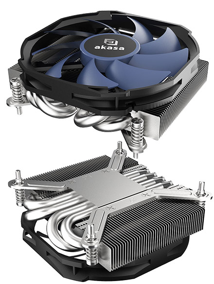 AKASA ALUCIA H4i LowProfile Fan f. Intel Platforms (AK-CC7501BP01)