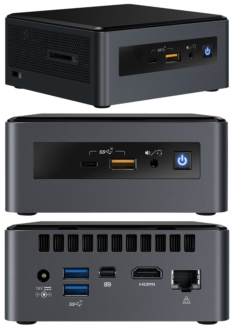 Intel NUC8i7INHJA3 (Intel Core i5-8265U, 8x 1.60GHz,  8GB LPDD3, 1TB HDD, AMD Radeon 540X)